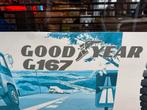 Vintage GoodYear banden reclamebord, Verzamelen, Ophalen, Gebruikt, Reclamebord