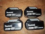 4 Makita 6.0Ah 18V batterijen, Ophalen of Verzenden, Zo goed als nieuw