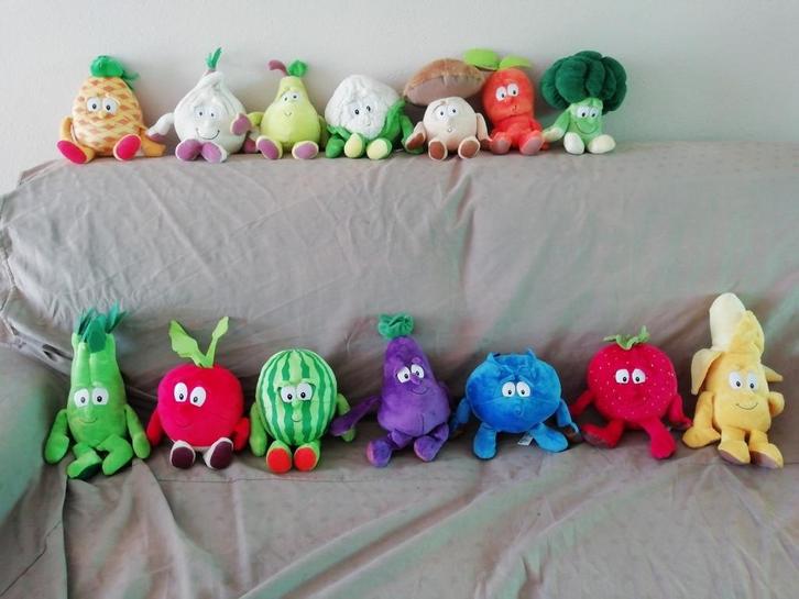 Knuffels Vitaminies Delhaize. Nieuw ongebruikt set 14 stuks, Kinderen en Baby's, Speelgoed | Knuffels en Pluche, Nieuw, Ophalen of Verzenden