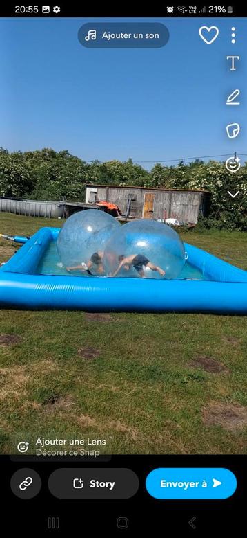 Piscine gonflable avec water bulle beschikbaar voor biedingen