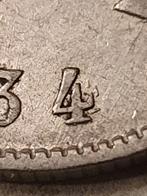 1 frank 1934 FR met dubbele 4 oost Albert 1 prachtige staat, Postzegels en Munten, Munten | België, Ophalen of Verzenden
