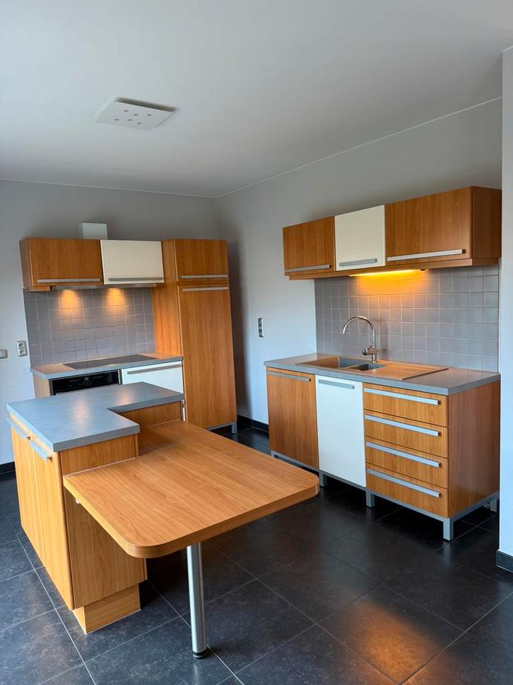 Moderne keuken, Maison & Meubles, Cuisine | Cuisines complètes, Utilisé, Autres types, Brun, Autres matériaux, Enlèvement