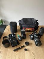 Nikon camera D3200 + Tamron 17-50 F2/8 + Sigma 70-300 + Flit, Ophalen, Gebruikt, Spiegelreflex, Nikon