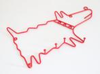 Vintage Ikea Frän dog red wire coat rack by Ehlen Johansson, Enlèvement ou Envoi, Comme neuf, Métal