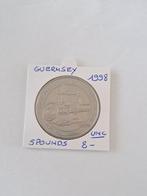 Guernesey 5 pounds 1998 UNC, Timbres & Monnaies, Monnaies | Europe | Monnaies non-euro, Enlèvement ou Envoi