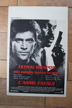filmaffiche Lethal Weapon 1987 Mel Gibson filmposter, Collections, Comme neuf, Cinéma et TV, Enlèvement ou Envoi, Rectangulaire vertical