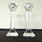 2 chandeliers en verre transparent, Antiquités & Art, Antiquités | Bougeoirs, Enlèvement ou Envoi, Verre