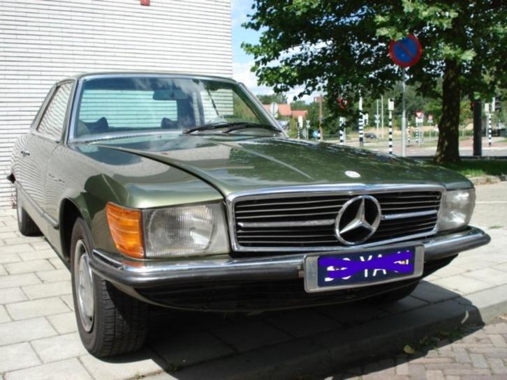 oldtimer mercedes 350SLC bj 1973 gerestaureerd lpg, Auto's, Oldtimers, Particulier, Alarm, Lederen bekleding, Metaalkleur, Mercedes-Benz