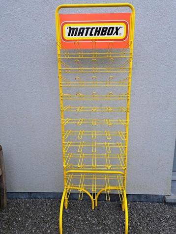 Vintage Matchbox Winkeldisplay (geel) - Blisterverpakkingen