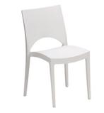 Witte Stoel -  Flexfurn June, Huis en Inrichting, Stoelen, Ophalen, Kunststof, Wit, Zo goed als nieuw