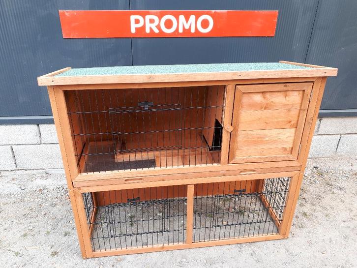 konijnenhok red met gazoncompartiment, Dieren en Toebehoren, Knaagdieren en Konijnen | Hokken en Kooien, Nieuw, Ophalen of Verzenden