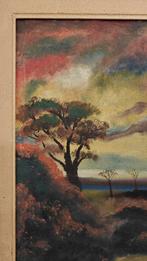 Alphonse Kiabelua, Paysage. 60 cm x 40 cm., Antiquités & Art, Enlèvement ou Envoi