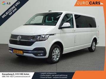 Volkswagen Transporter 150pk Automaat L2 Dubbele cabine Bull, Auto's, Stof, Gebruikt, 4 cilinders, Volkswagen