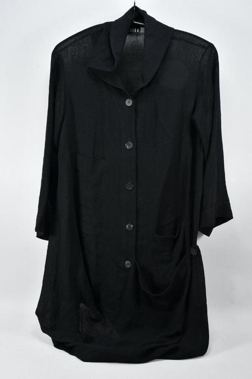 Robe chemise Ischiko vintage, taille environ 42, Vêtements | Femmes, Robes, Taille 42/44 (L), Noir, Sous le genou, Enlèvement ou Envoi