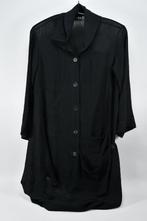 Robe chemise Ischiko vintage, taille environ 42, Noir, Taille 42/44 (L), Ischiko, Sous le genou