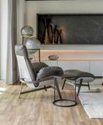 Nieuw (merk Jupiter fauteuil) leer Design met voetbankje, Ophalen, Nieuw, 75 tot 100 cm, Design modern