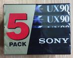 Lot van 5 SONY UX90 audiocassettes K7 tapes selaed, Cd's en Dvd's, Ophalen of Verzenden, Nieuw in verpakking, 2 t/m 25 bandjes