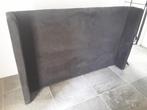 Bedwand stof antraciet voor bed 180 cm, Ophalen, Zo goed als nieuw, 160 cm, Stof