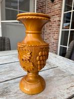 Vintage handgemaakte houten vaas, Ophalen of Verzenden