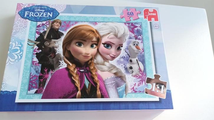 Puzzel - Frozen, Kinderen en Baby's, Speelgoed | Kinderpuzzels, Zo goed als nieuw, 4 tot 6 jaar, 10 tot 50 stukjes, Ophalen of Verzenden