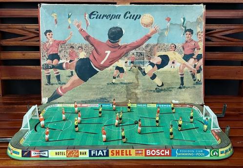 Oud Technofix Europa Cup metalen voetbalspel - jaren 50, Antiek en Kunst, Antiek | Speelgoed, Ophalen of Verzenden