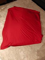 Pouf coussin géant rouge, Huis en Inrichting, Zitzakken, Ophalen, Zo goed als nieuw, Rood, Zitzak