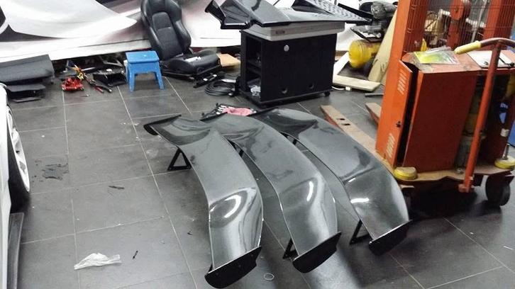 Carbon Spoiler Voltex/JS racing, Auto-onderdelen, Carrosserie, Voor, Ophalen of Verzenden