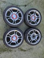 Jantes Abarth Avec 4 pneus hiver 205 40 R17, Auto-onderdelen, Ophalen, Gebruikt, Banden en Velgen, 17 inch