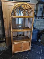 Étagère ancienne en rotin et bambou, Huis en Inrichting, Woonaccessoires | Etagères, Ophalen, Gebruikt