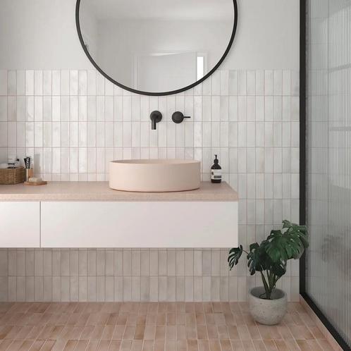 Equipe Coco White tegeltjes, Huis en Inrichting, Badkamer | Badkamermeubels, Zo goed als nieuw, Ophalen of Verzenden