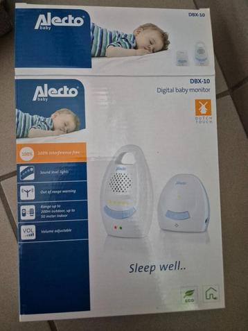 Alecto DBX-10 babyfoon bereik 200m buiten en 50m binnen, Ophalen of Verzenden, Gebruikt, 100 tot 250 meter, Digitaal