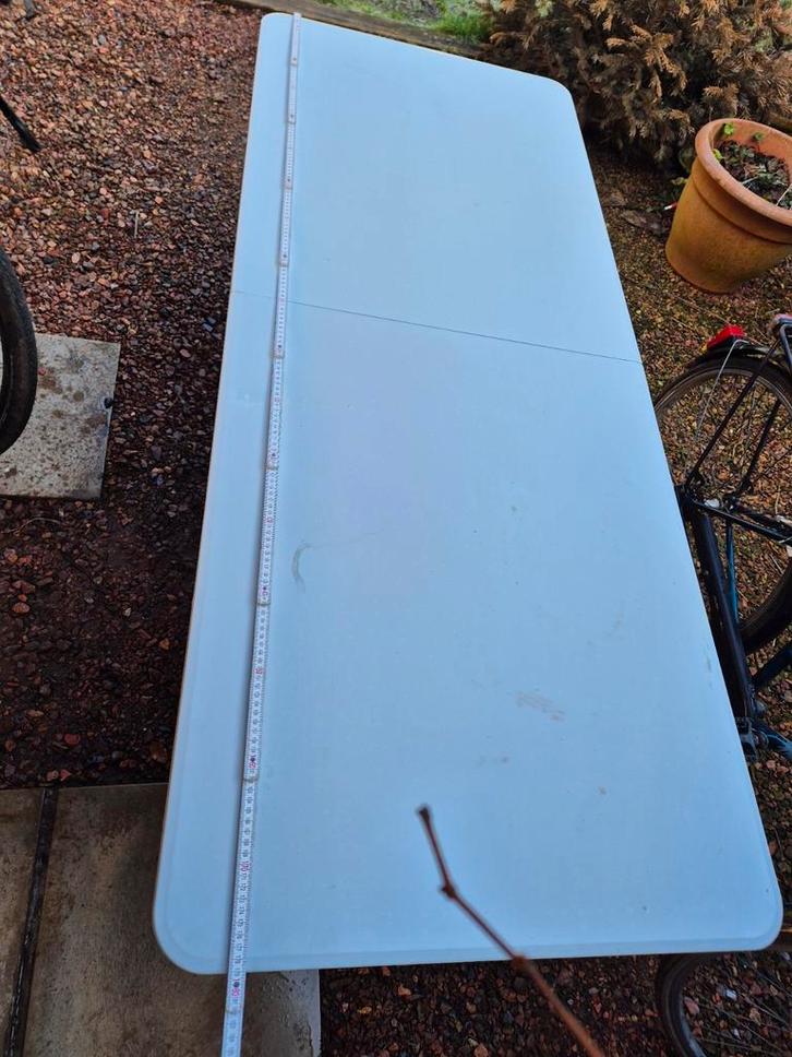 opklapbare tafel, Tuin en Terras, Tuintafels, Gebruikt, Rvs