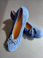 Platino schoenen in blauwe stof met kwastjes, Kleding | Dames, Schoenen, Platino, Blauw, Zo goed als nieuw, Ballerina's