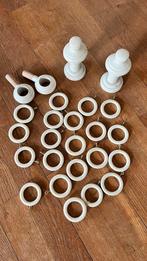 Anneaux et embouts en bois - tringles rideaux, Maison & Meubles, Ameublement | Rideaux & Stores à lamelles, Enlèvement, Utilisé