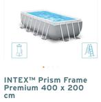 Zwembad Intex 4x2m inclusief 2 solarbollen, Utilisé, Enlèvement ou Envoi