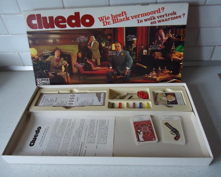 Vintage "Cluedo" van Clpper in Nieuwe onbespeelde staat !, Hobby en Vrije tijd, Gezelschapsspellen | Bordspellen, Zo goed als nieuw