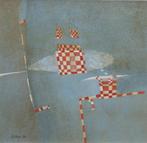 Jean-Marie Butaye (1945): Compositie 1996 (39 x 39 cm), Antiek en Kunst, Ophalen of Verzenden