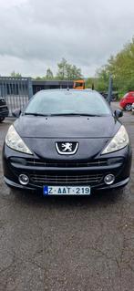 PEUGEOT 207 CC 2009 ESSENCE 129000 KM, Auto's, Zwart, Cabriolet, Zwart, Bedrijf