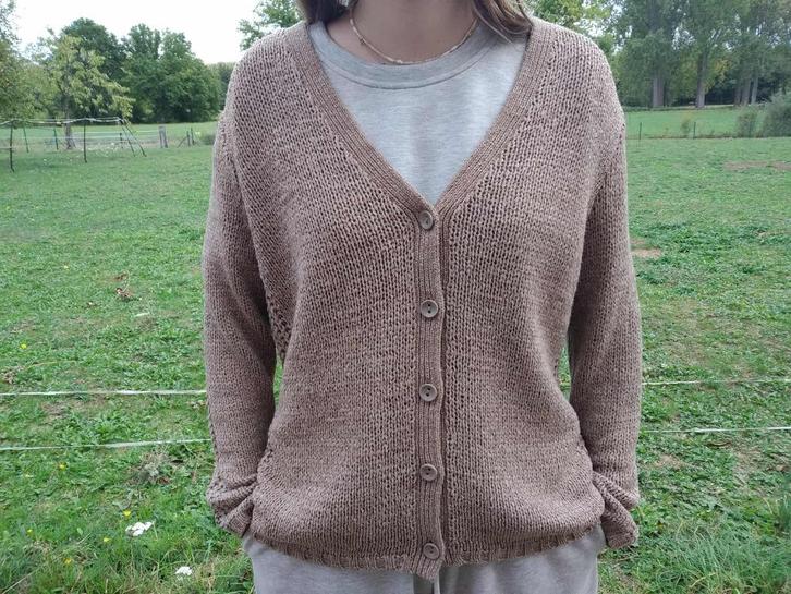 mooie bruine gilet van Gerry Weber maat 42, Kleding | Dames, Truien en Vesten, Zo goed als nieuw, Maat 42/44 (L), Bruin, Ophalen of Verzenden