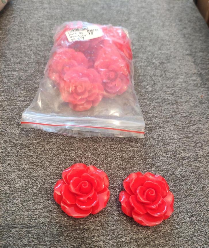 Bloemen sieraden, scrapbooking, trouwfeest tafeldecoratie, Hobby en Vrije tijd, Kralen en Sieraden maken, Nieuw, Kraal, Ophalen of Verzenden