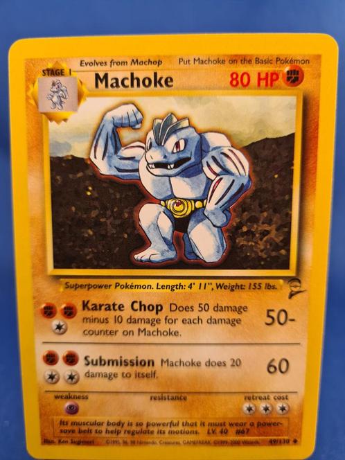 Machoke 49/130 - Base Set 2, Hobby en Vrije tijd, Verzamelkaartspellen | Pokémon, Zo goed als nieuw, Verzenden