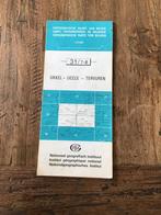 Oud geografische stafkaart Ukkel Tervuren Bosvoorde Overijse, Ophalen of Verzenden, Gelezen