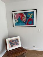 2 gesigneerde litho’s Karel Appel (nieuwe lijst), Antiek en Kunst, Kunst | Litho's en Zeefdrukken, Ophalen