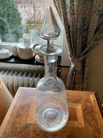 Ensemble carafe à vin gravée + 4 verres gravés, Maison & Meubles, Enlèvement, Utilisé