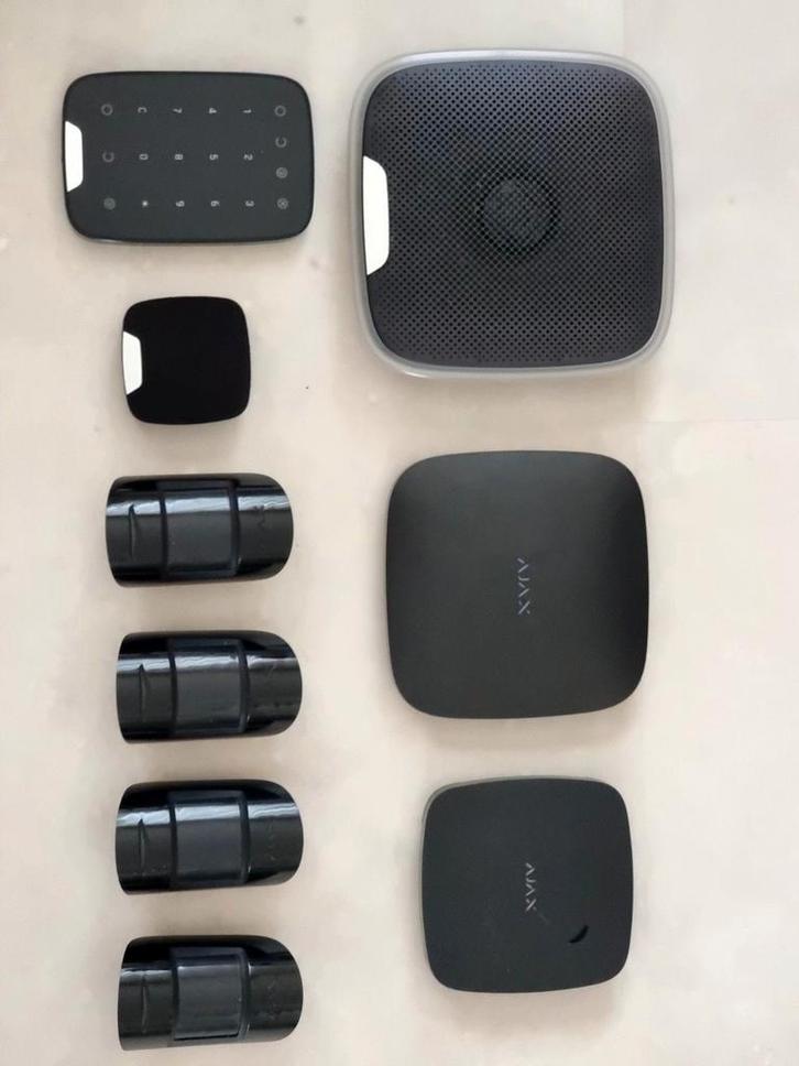 AJAX Draadloos Alarmsysteem – Complete set, Doe-het-zelf en Bouw, Alarmsystemen, Zo goed als nieuw, Sirene, Rook, Draadloos, Ophalen