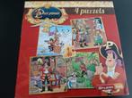 Puzzel Piet Piraat 4x49st, Ophalen, 10 tot 50 stukjes, Zo goed als nieuw