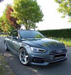 AUDI A5 40TFSI 69000KM CABRIO FULL OPTION., Auto's, Audi, Automaat, Zwart, Cabriolet, Leder
