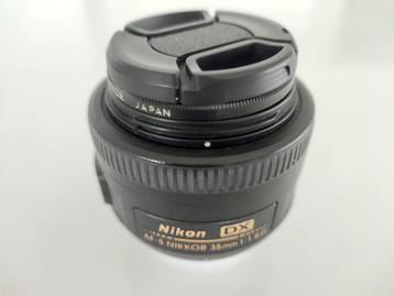 Nikon AF-S 35MM F/1.8G DX (nieuwstaat), Enlèvement ou Envoi, Comme neuf, Objectif grand angle