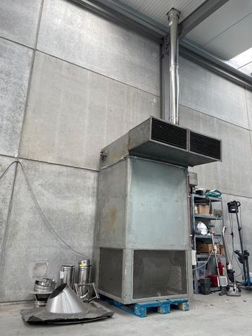 Industriële verwarming mazout, Doe-het-zelf en Bouw, Ophalen, Gebruikt, 60 tot 150 cm, 80 cm of meer