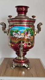 Kolen Samovar handgeschilderd "de Trojka van de paarden" 5l., Antiek en Kunst, Ophalen